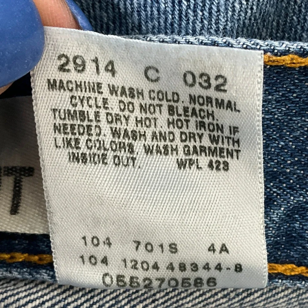Levis 527 Bootcut Jeans MEN 31x34 Blue Cotton Low Rise Vintage Y2K Denim
